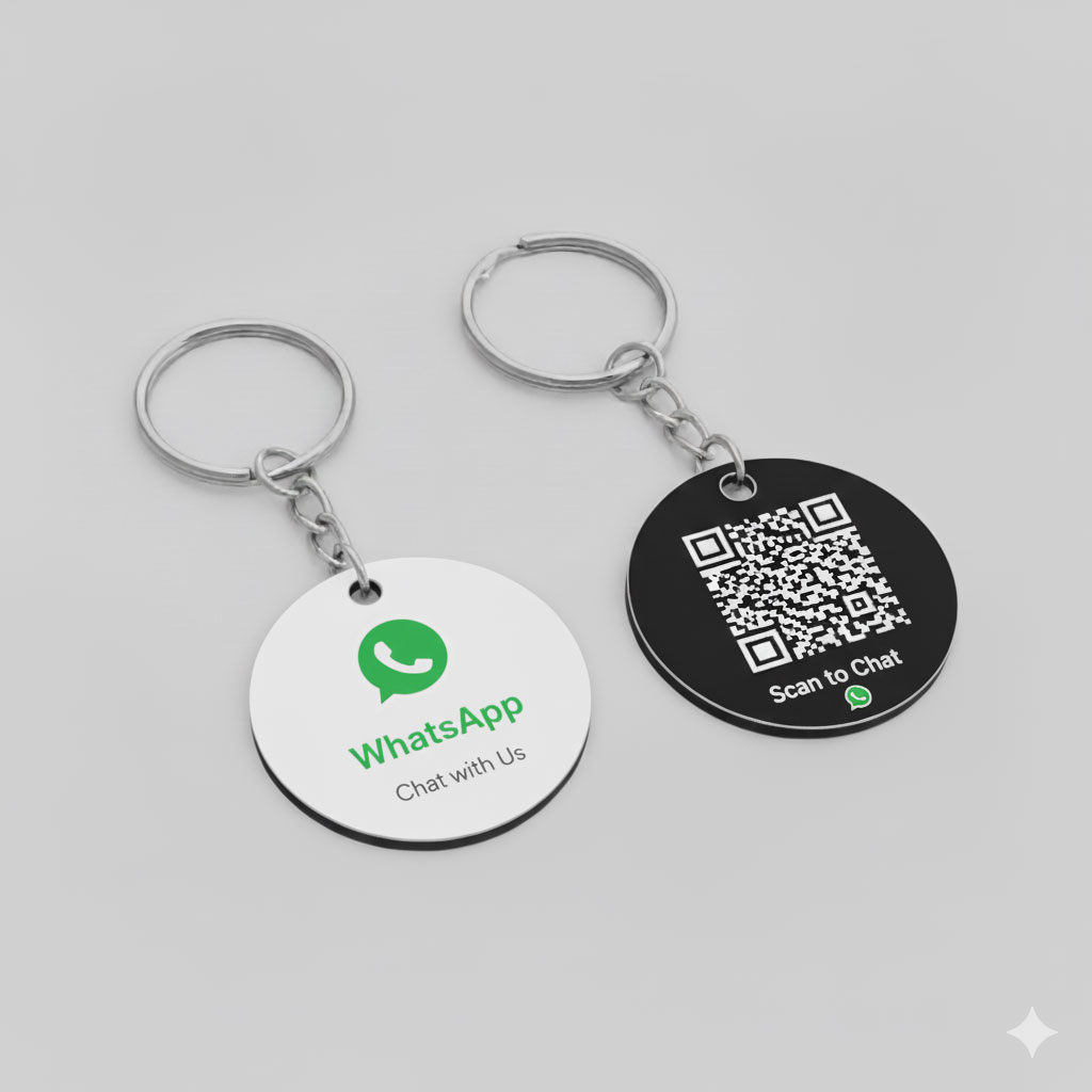 whatsapp-NFC-keychain WhatsApp NFC Keychain