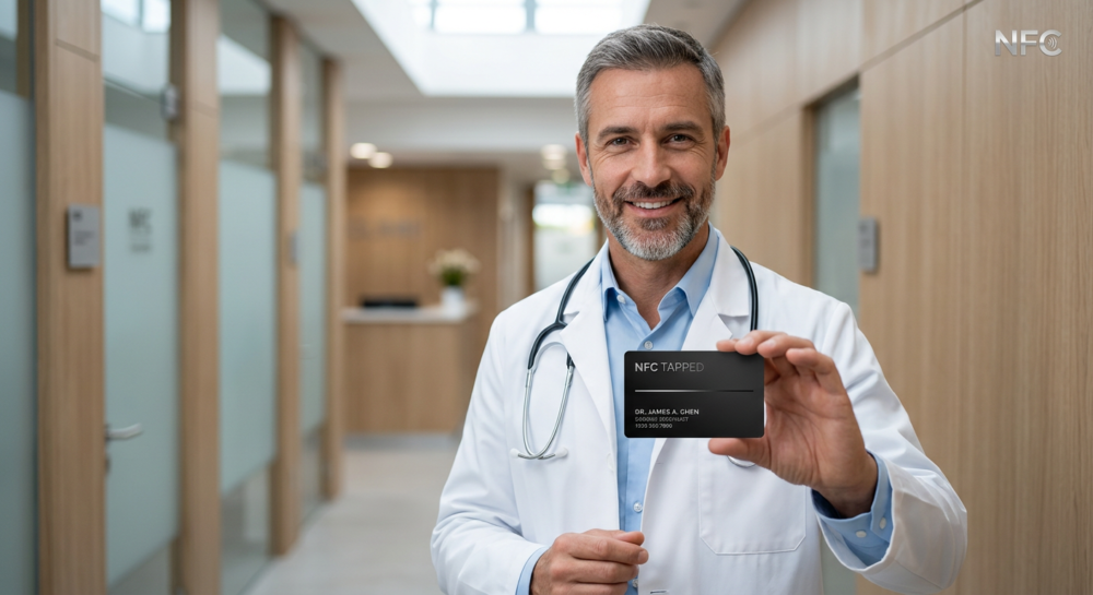 smart visiting card for doctors 1779897327777 NFC Business Card, Keychains & Stands | Tapclub